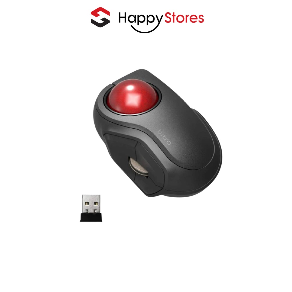 Chuột Bi Không Dây Yên Tĩnh Elecom Bitra Trackball M-MT2DRSBK Chính Hãng