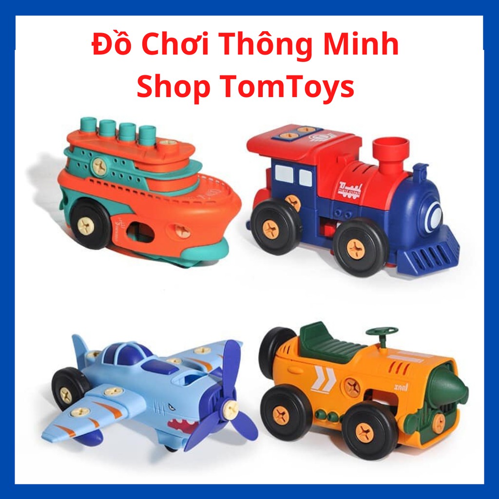 Đồ Chơi Lắp Ráp Mô Hình Xe Có Mô Tơ Chạy Pin (Ô tô, Tàu Hỏa, Tàu Thủy, Máy Bay)