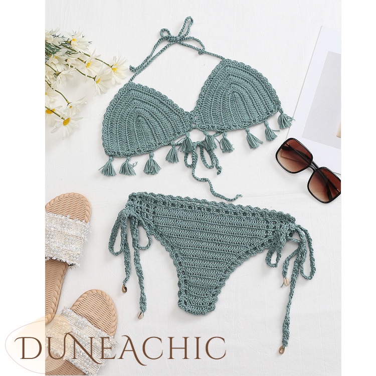 DUNEA Set Đồ Tắm Vỏ Sò Thời Trang Quyến Rũ Dành Cho Nữ