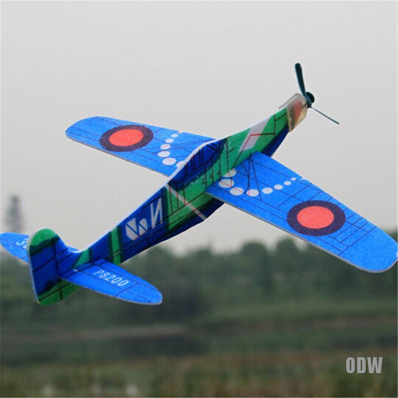 Máy bay xốp ném tay 19cm vui nhộn cho bé