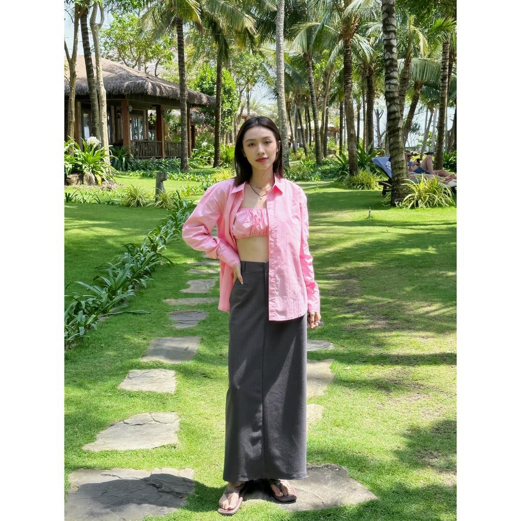 ZIEL Áo sơ mi oversized vải cotton | Oversized Sandra Shirt