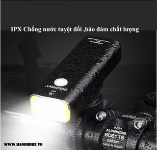 Đèn pin cho xe đạp gaciron siêu sáng