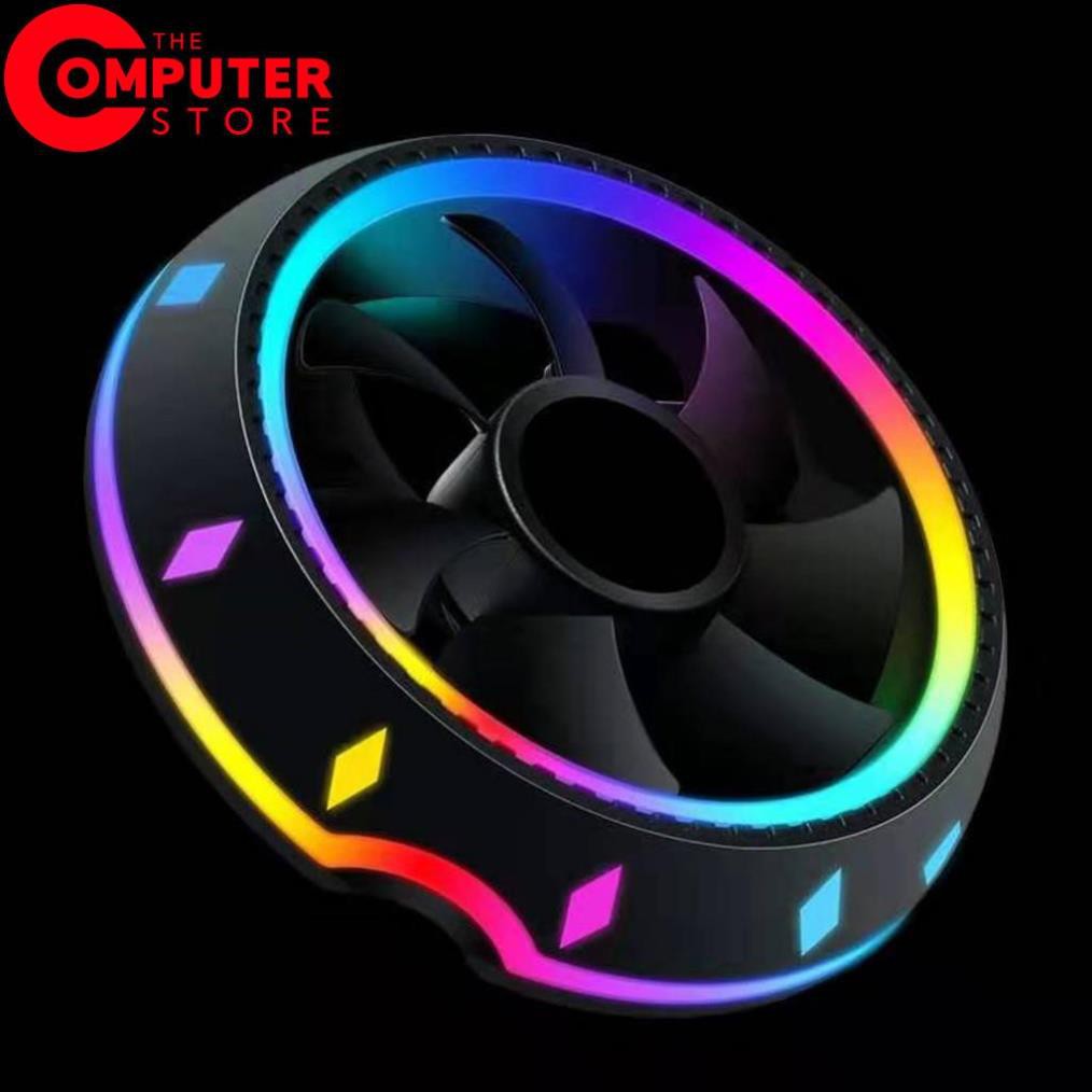 Quạt Tản Nhiệt, Fan CPU EDRA MASA ECC01 - LED RGB Sử dụng cho CPU Intel 775/115x/1366, AMD AM4.AM3 ( VIDEO THẬT )