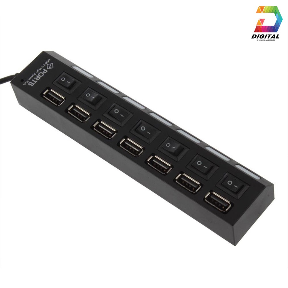 Hub USB 7 Port Có Công Tắc