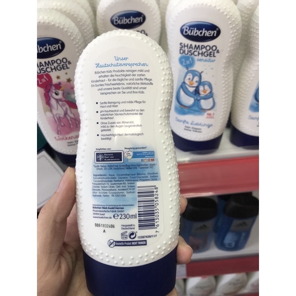 Sữa Tắm gội Bubchen dành cho trẻ em, an toàn cho da bé, nội địa Đức, Eumarket.