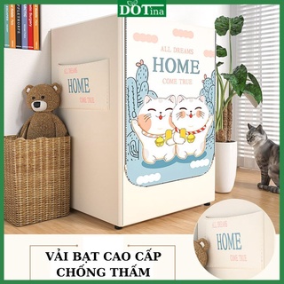 Bọc máy giặt cửa ngang trên vải bạt cao cấp loại dày đẹp Dotina BNT04