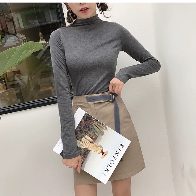 Áo CỔ CAO CỔ 3 PHÂN THUN GÂN SIÊU RẺ SIÊU ĐẸP | BigBuy360 - bigbuy360.vn