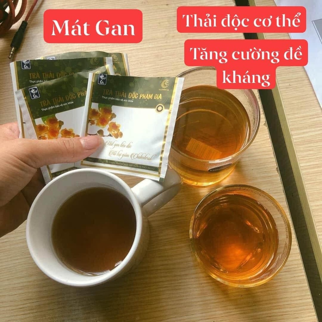 {CHÍNH HÃNG} TRÀ THẢI ĐỘC PHẠM GIA , MÁT GAN , TIÊU ĐỘC, TĂNG CƯỜNG CHỨC NĂNG GAN