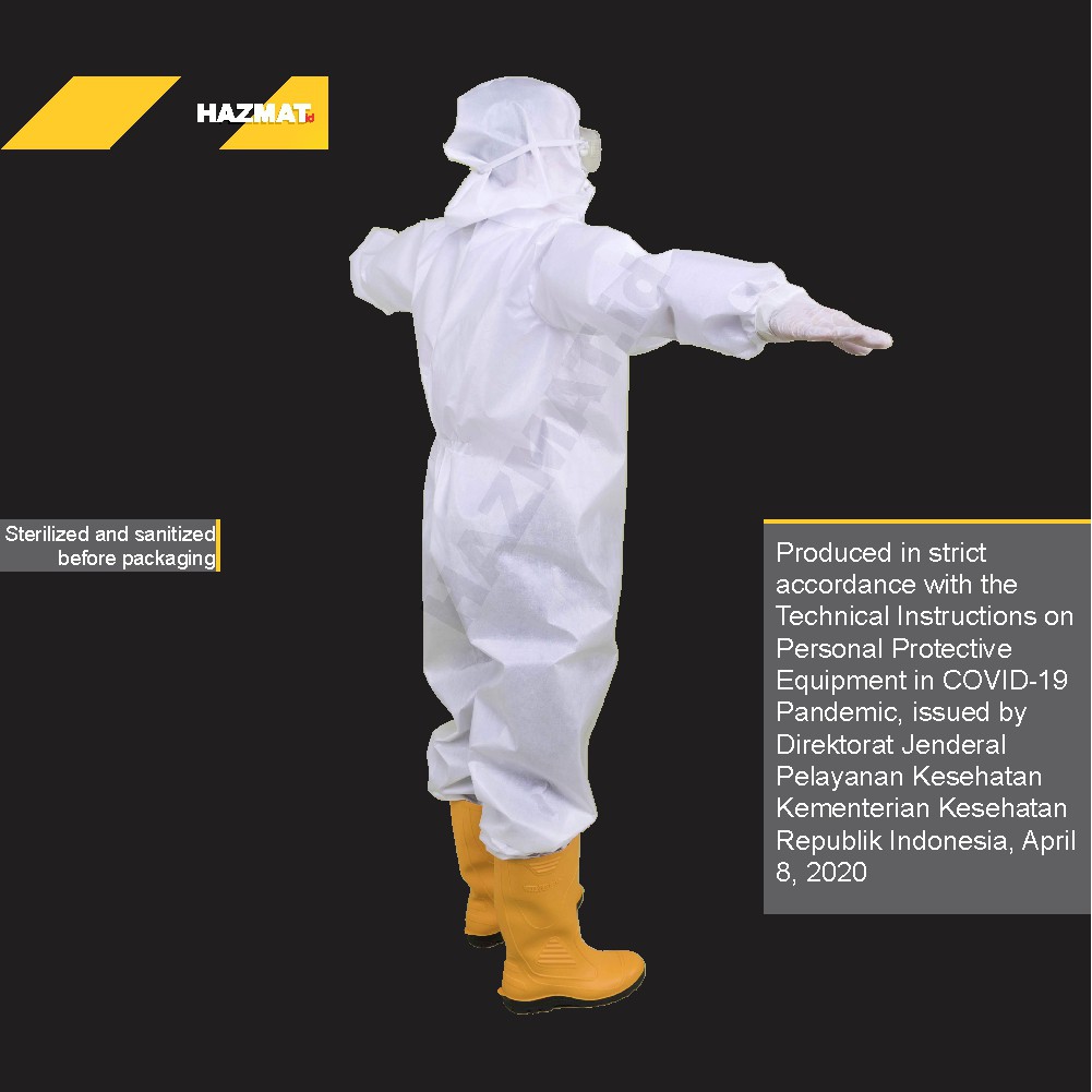 1 Bộ Trang Phục Y Tế Apd Size 7xl Hazmat 75gsm