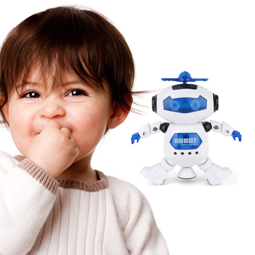 Robot nhảy múa 360 độ cao cấp siêu dễ thương dành cho bé có tặng kèm pin