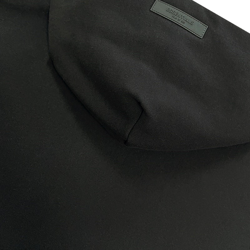Áo Hoodie ESENTIALS Ss22 - ESSENTIALS Black  Relaxed Hoodie ss22 / Hoodie FEAR OF GOD/ Áo ESSENTIALS / Hoodie FOG