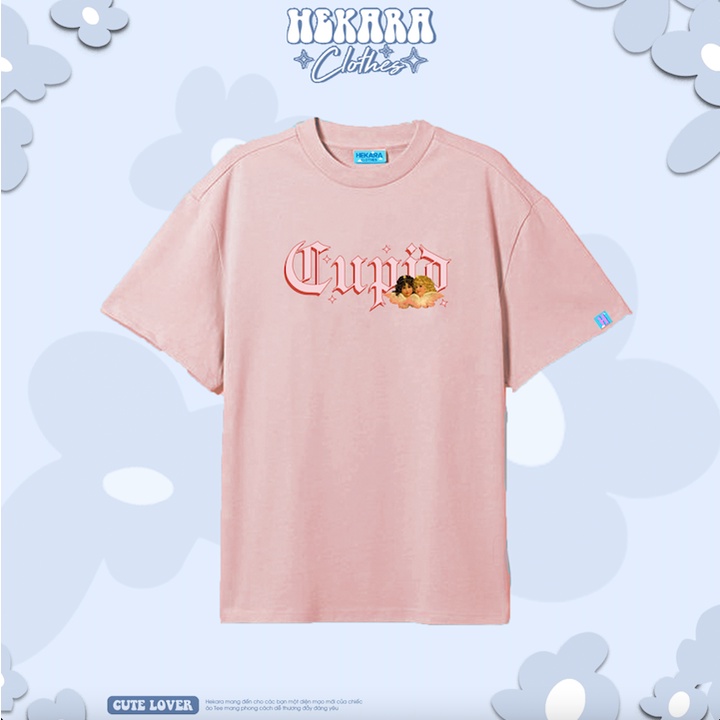 Áo Thun tay lỡ Summer Vibe Unisex Basic Cam Sữa 100% Cotton - Hekara Clothes