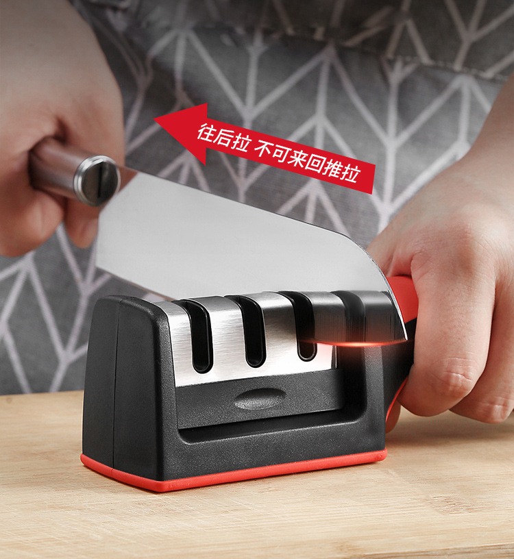 Dụng cụ mài dao 3 lưỡi tiện dụng cho nhà bếp