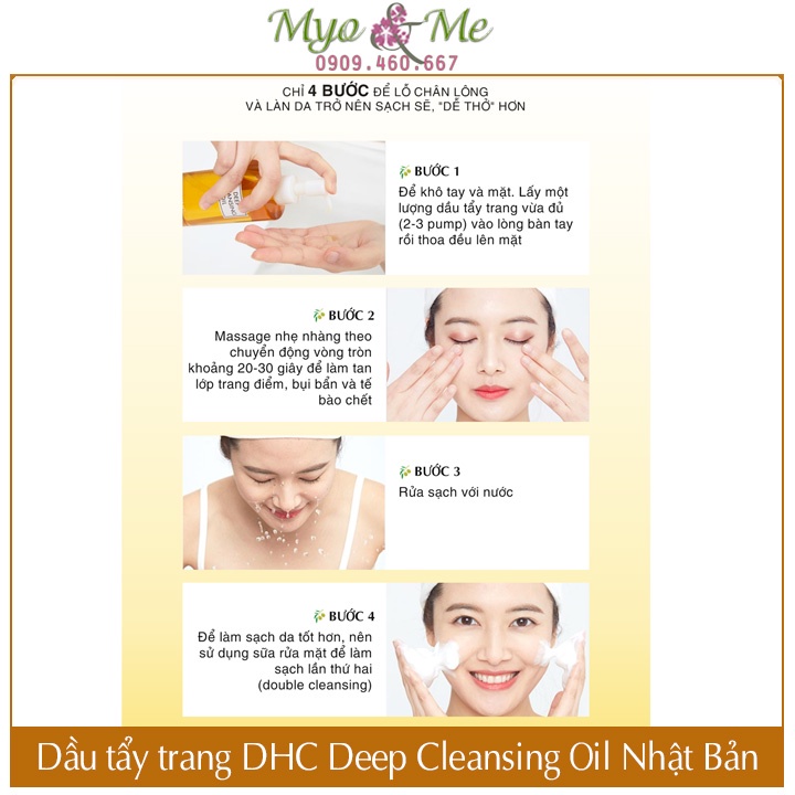 Dầu tẩy trang DHC Nhật Bản chiết xuất oliu sạch sâu da DHC Olive Deep Cleansing Oil size L - 200ml