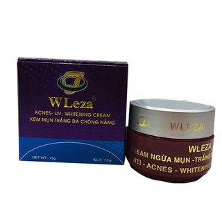 🍀🍀Kem Ngừa Mụn Trắng Da Chống Nắng WLeza (15g)