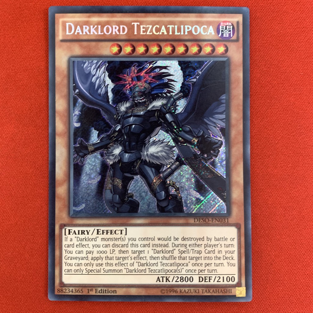 [CỰC PHẨM][Thẻ Bài Yugioh Chính Hãng] Combo Các Thẻ Bài Darklord Tiếng Anh - Thiên Thần Sa Ngã!!!