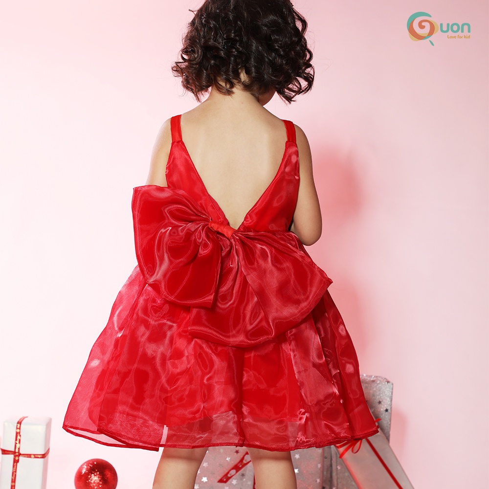 Đầm công chúa bé gái 6-11kg vải voan cao cấp Linh Ngân màu hồng - GUON