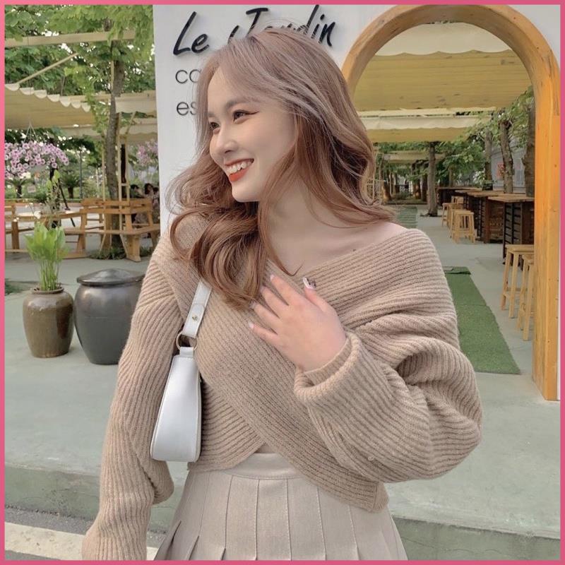 Set Áo Chân Váy CIBI Áo Len Tăm và chân váy xếp ly thời trang nữ đẹp xinh dưới 53kg | BigBuy360 - bigbuy360.vn