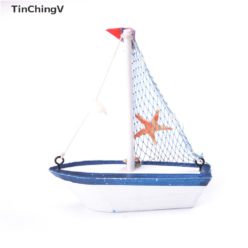 Đồ trang trí Thuyền Buồm Bằng Gỗ Để Bàn Trang Trí