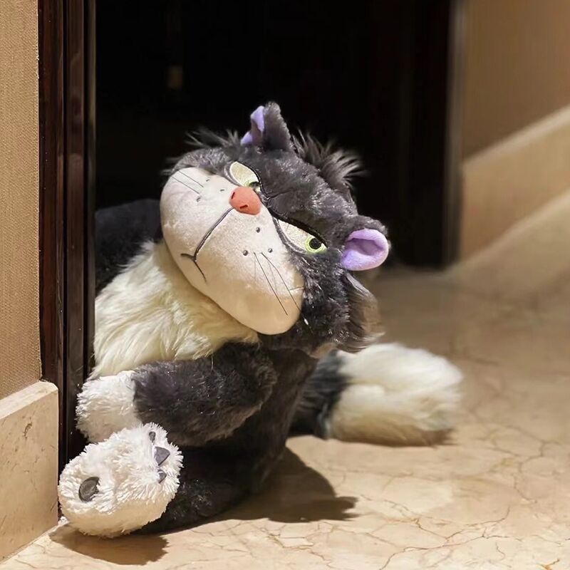 Đồ chơi nhồi bông hình mèo hoạt hình Cinderella Lucifer dễ thương thoải mái làm quà sinh nhật dành cho bé