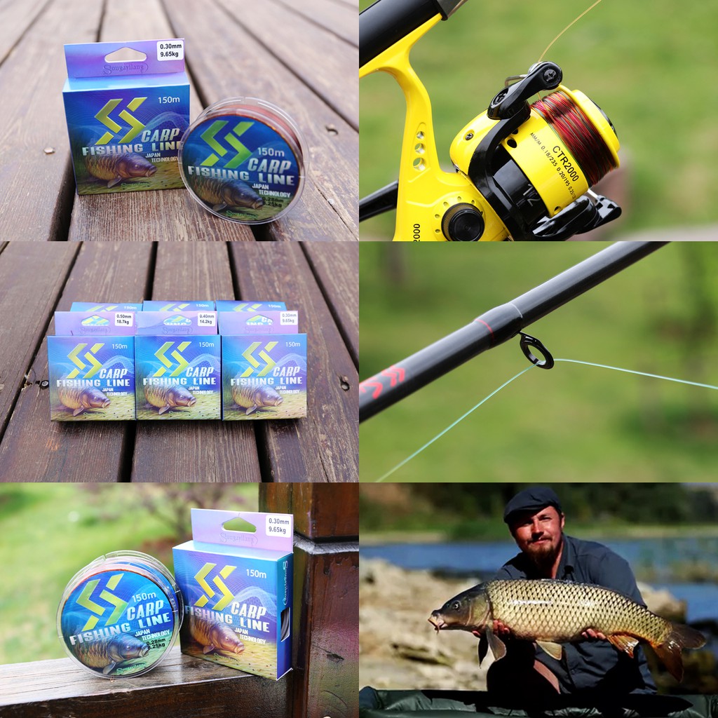 Cuộn Dây Câu Cá Sougayilang Từ Nilon Siêu Chắc Chắn Dùng Câu Cá Sông Hồ 0.18mm-0.5mm 300M