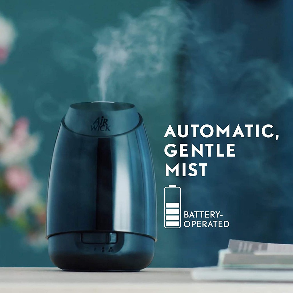 Bộ máy xịt tự động &amp; tinh dầu thơm phòng Air Wick Essential Mist Essential Oils Diffuser+ 1 Refill Lavender and Almond B