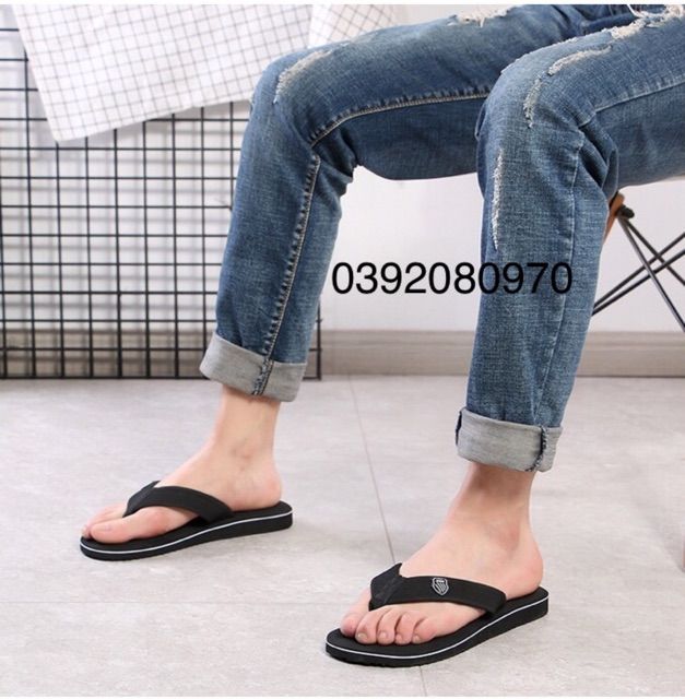 [DÉP SIÊU NHẸ - GIÁ SIÊU MỀM] Dép Kẹp Nam Thời Trang Quai Dù Đế Xốp Size 40-45 (nữ chân to dùng OK) - Lucky Girl shop