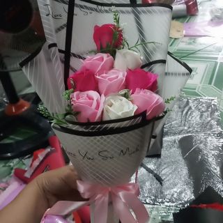 Bó hoa sáp 9 bông ảnh thật