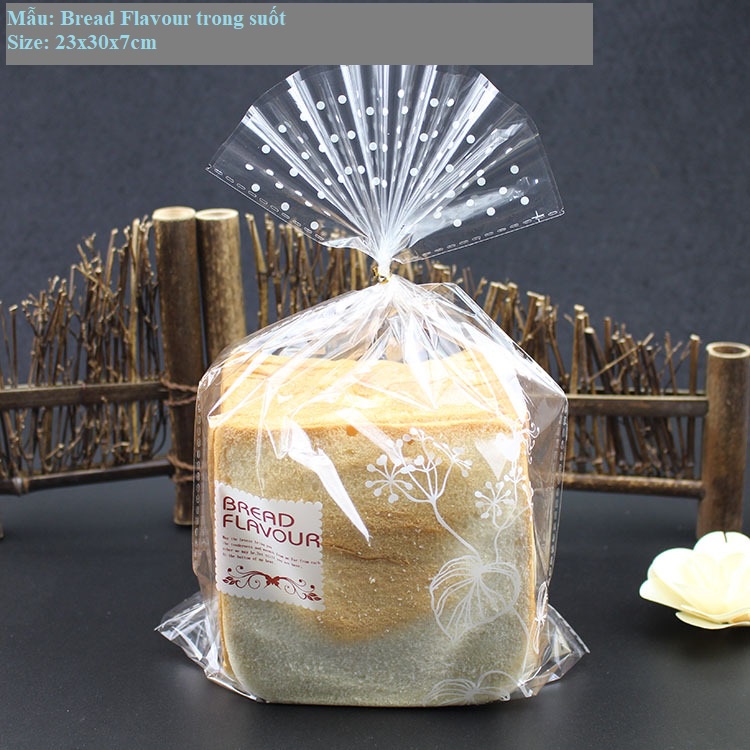 TÚI ĐỰNG BÁNH MÌ TRONG SUỐT  + KÈM DÂY KẼM