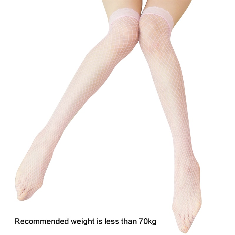XIXI Tất Lưới Xuyên Thấu Cao Qua Gối Phối Ren Phong Cách Quyến Rũ Dành Cho Nữ