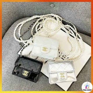 Túi xách nữ đeo chéo mini dây ngọc dây xích đi chơi , túi mini 2 dây đeo cực xinh tx36