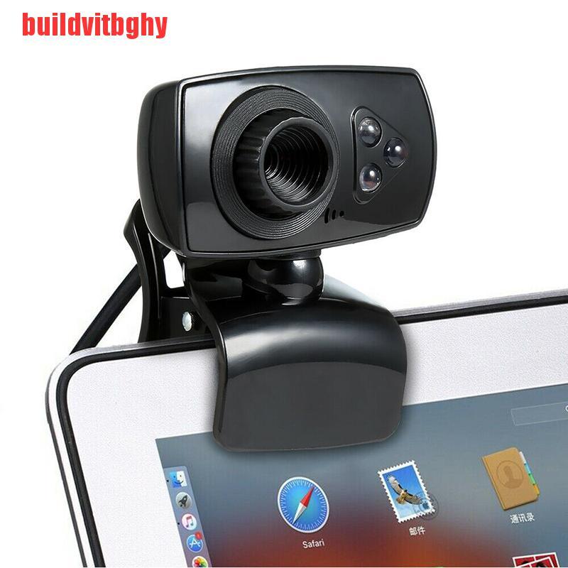(Mua-Code) Webcam Usb 3 Led Full Hd 50mp Với Micro Cho Pc Laptop Clip-On