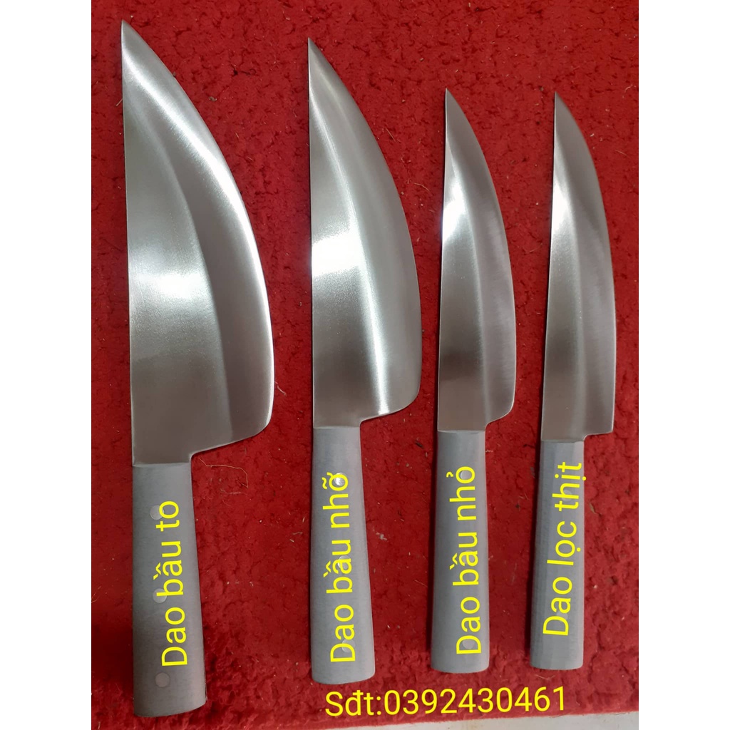 Dao nhà bếp bầu nhỏ chuyên lọc, thái thịt được rèn thủ công 100% từ thép không rỉ từ làng rèn Lý Nhân
