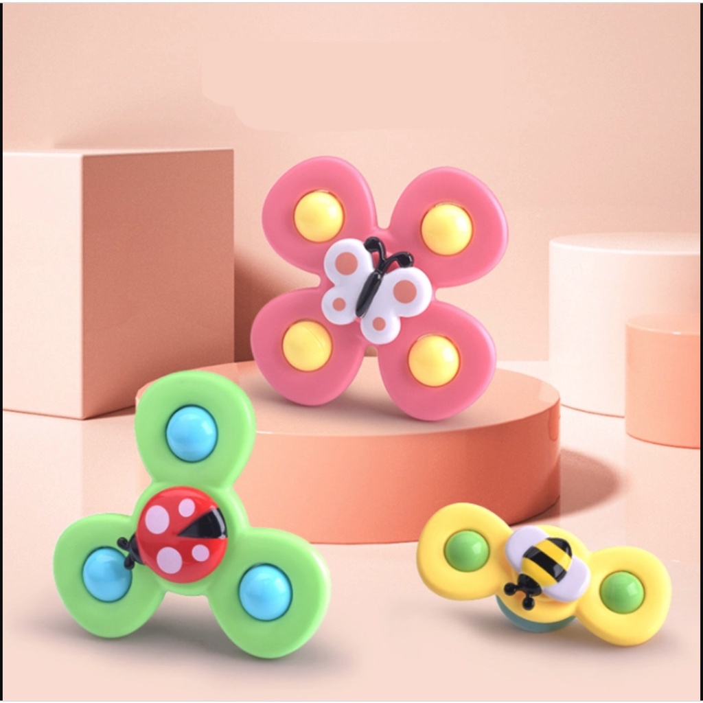 Set 3 Con Quay Đồ Chơi Cho Bé, Spinner Dán Tường 3 Cánh Chất Lượng Cao