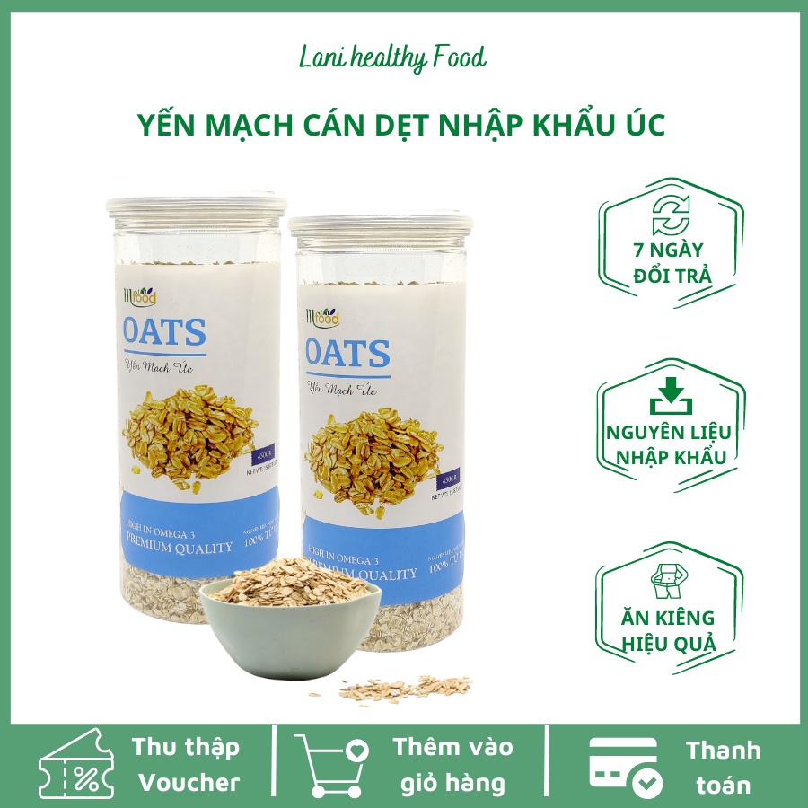 Yến Mạch Ăn Liền Nhập Khẩu Úc Ăn Kiêng Giảm Cân Giá Trị Dinh Dưỡng Cao Tốt Cho Sức Khỏe