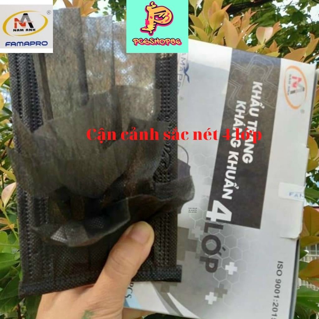 Khẩu trang y tế 4 lớp FAMAPRO Nam Anh cao cấp, kháng khuẩn/lọc mùi/ bụi mịn/than hoạt tính. khẩu trang. | BigBuy360 - bigbuy360.vn