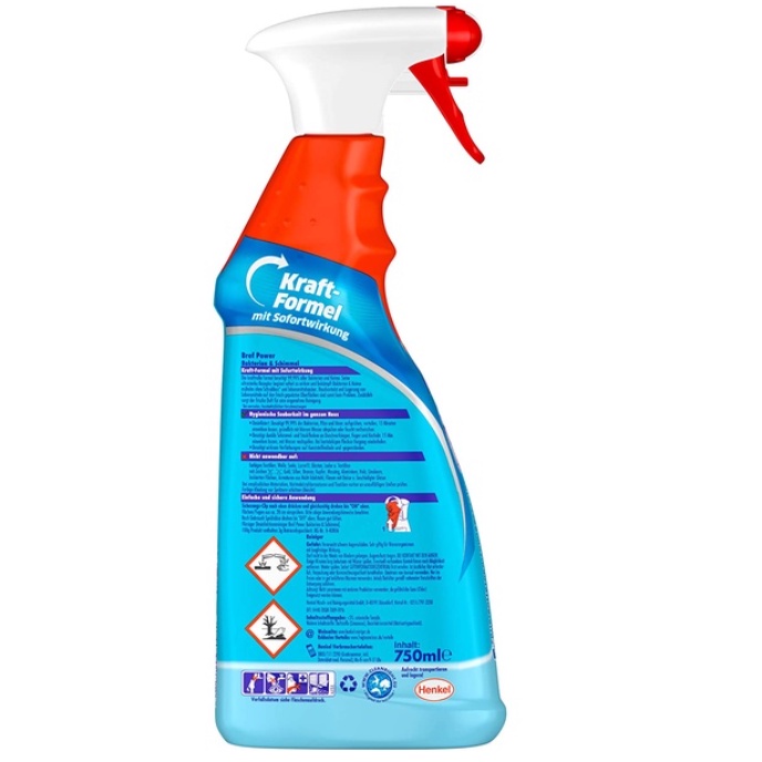 Xịt tẩy nấm mốc Bref Power 750ml vệ sinh khử khuẩn nhà tắm diệt vi khuẩn - Shop Viloet