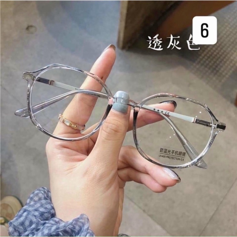 Kính Mắt Tròn Gọng Kim Loại 5 Màu