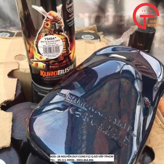 SƠN XỊT SAMURAI  Y9494 - MÀU XÁM ĐEN MỜ