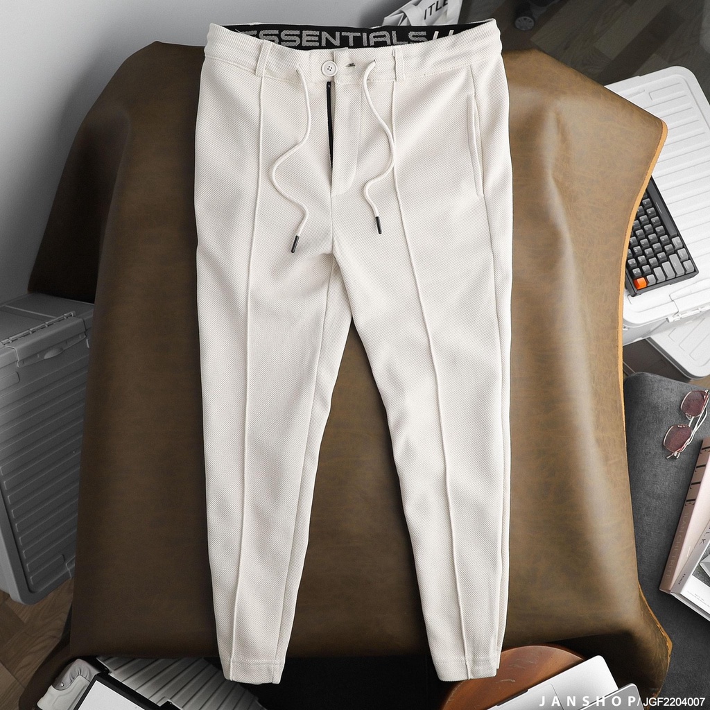 Quần Jogger Chất Vải Thun Pique Mềm Mịn Và Co Giãn Thoả Mái Cùng Form Dáng Casual Mặc Đi Làm Hay Đi Chơi, Thể Thao