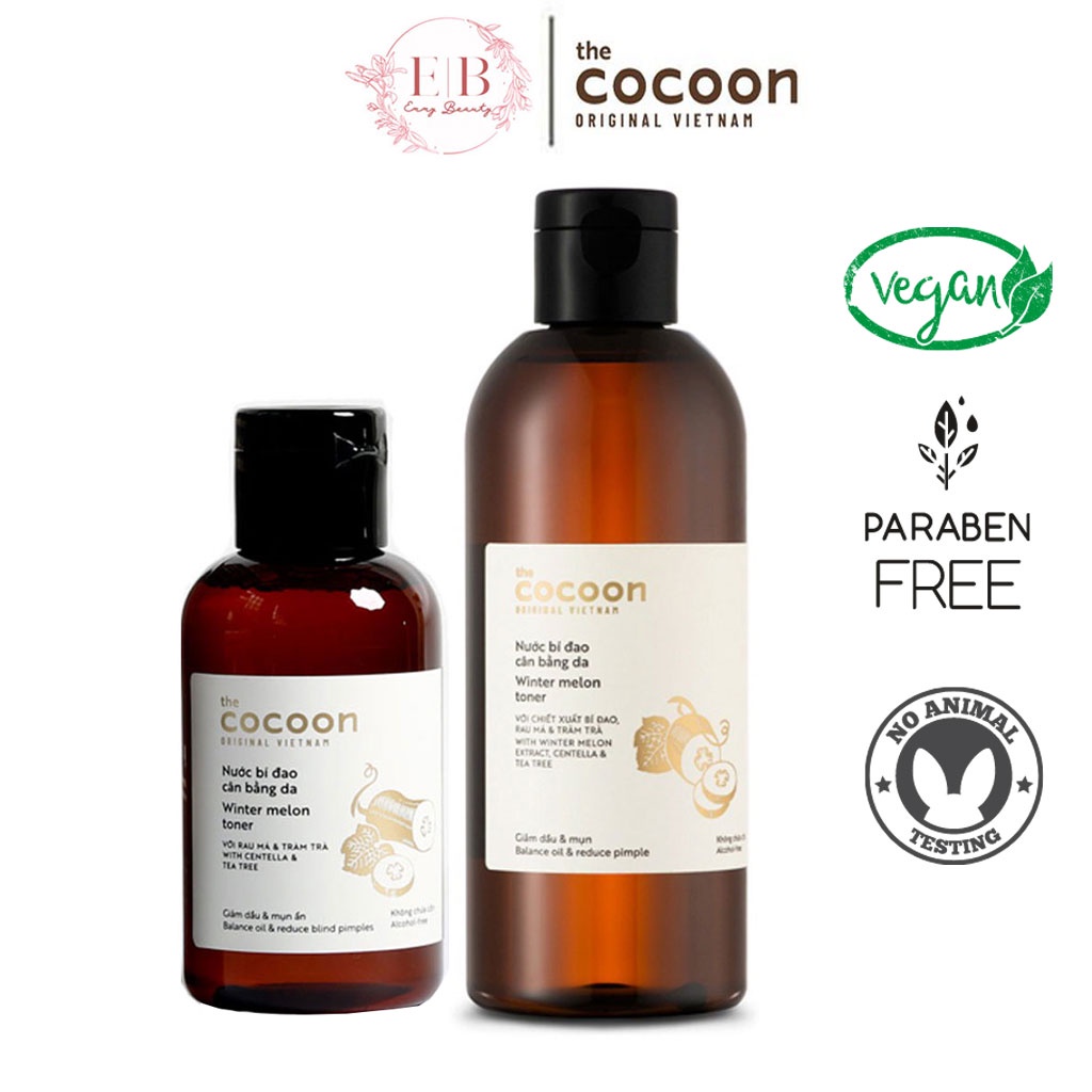 Toner Nước Bí Đao Cân Bằng Da Cocoon 140ml - 310ml