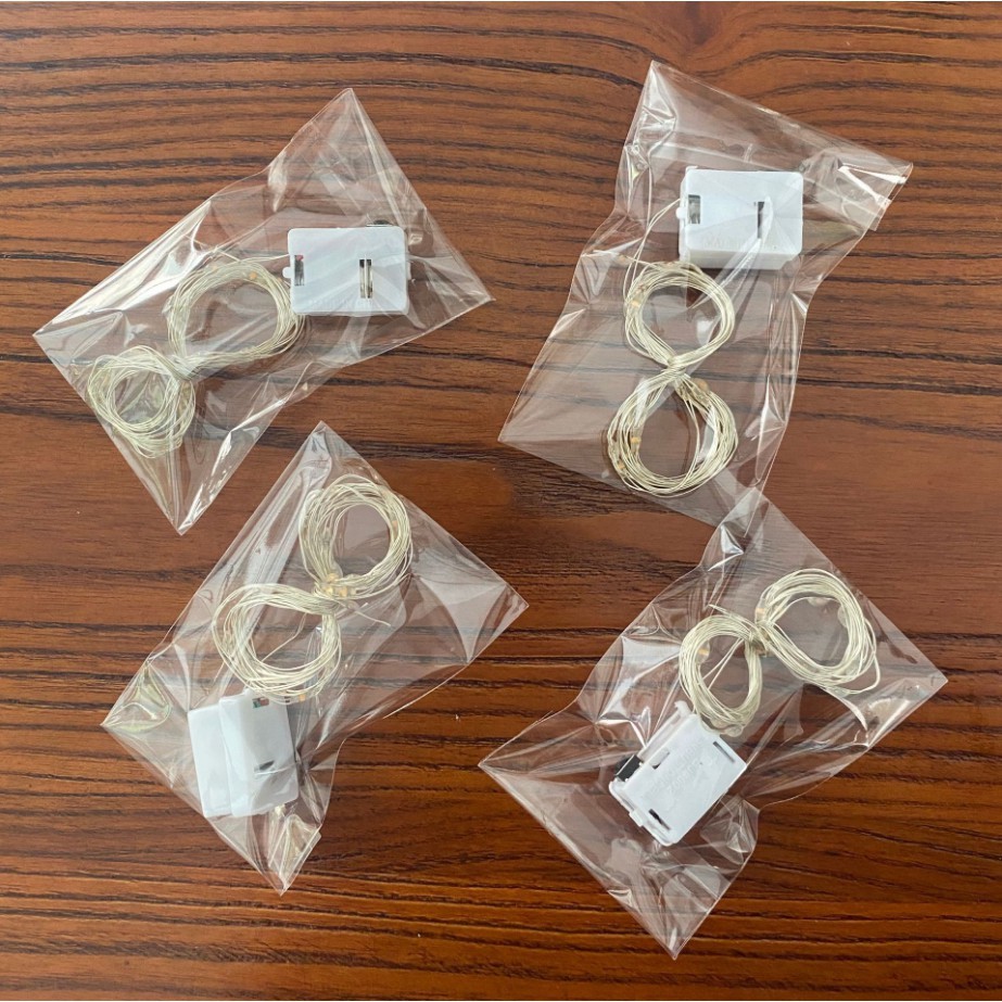 50 cái đèn led đom đóm đèn led trang trí đèn fairyligh, fairy light màu vàng dài 1m