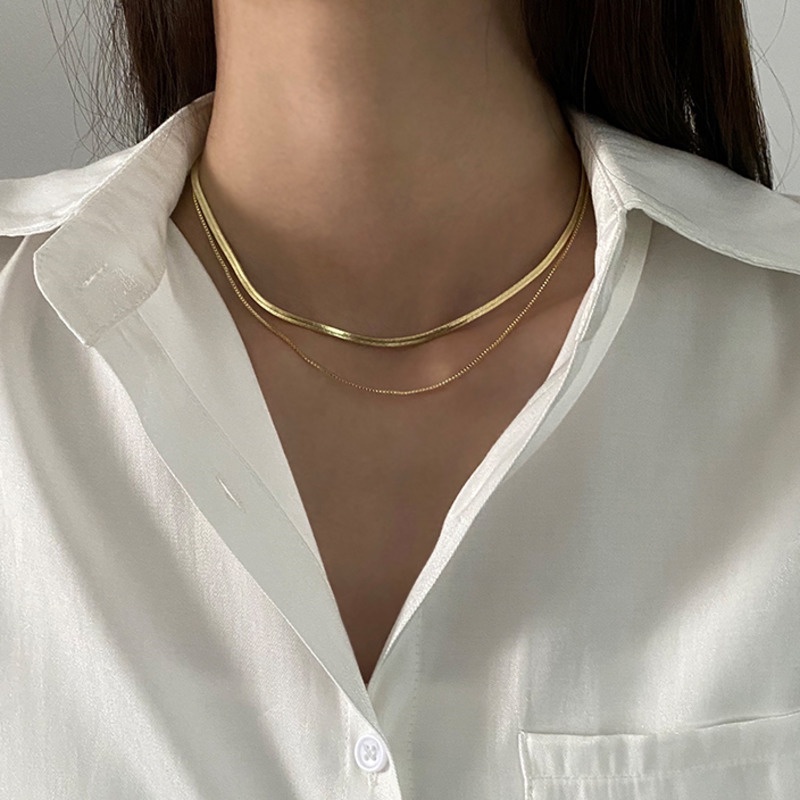 Vòng cổ xương rắn phong cách hip hop cá tính cho nam và nữ