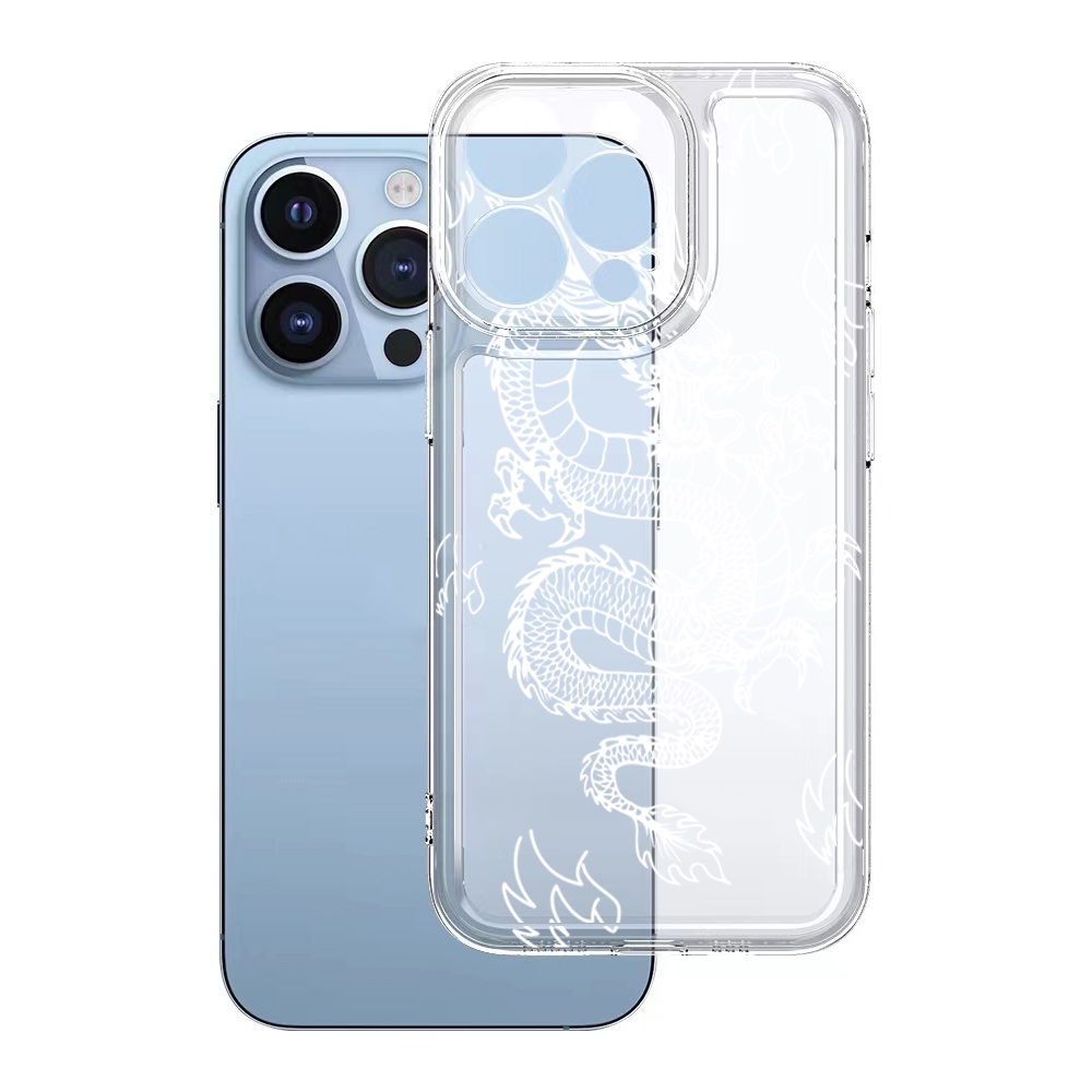 Ốp Điện Thoại TPU Gel Đệm Khí Chống Rơi Hình Rồng Lửa Trung Hoa Samsung Galaxy A33 A53 A73 5G A32 A52 A72 A31 A51 A71 A23