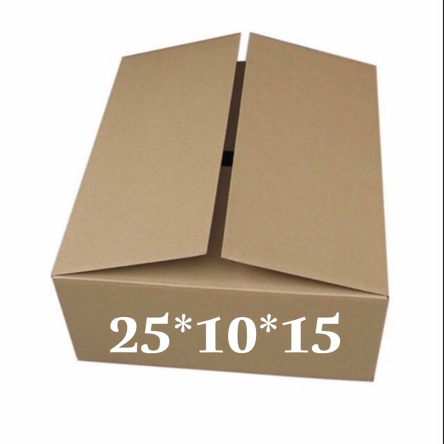 25x10x15 hộp caton đóng hàng giá sỉ nhận in ấn thiết kế theo yêu cầu