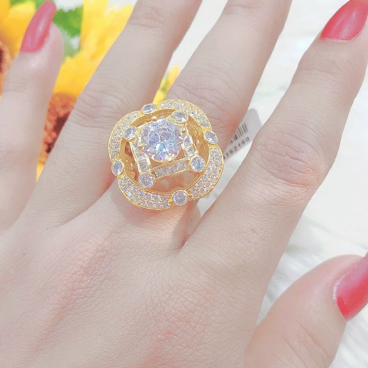Nhẫn Nữ Mẫu Đẹp - Độc - Lạ - Giống Thật 99% UN3005004 - Đeo Đi Tiệc Lên Hình Cực Sang
