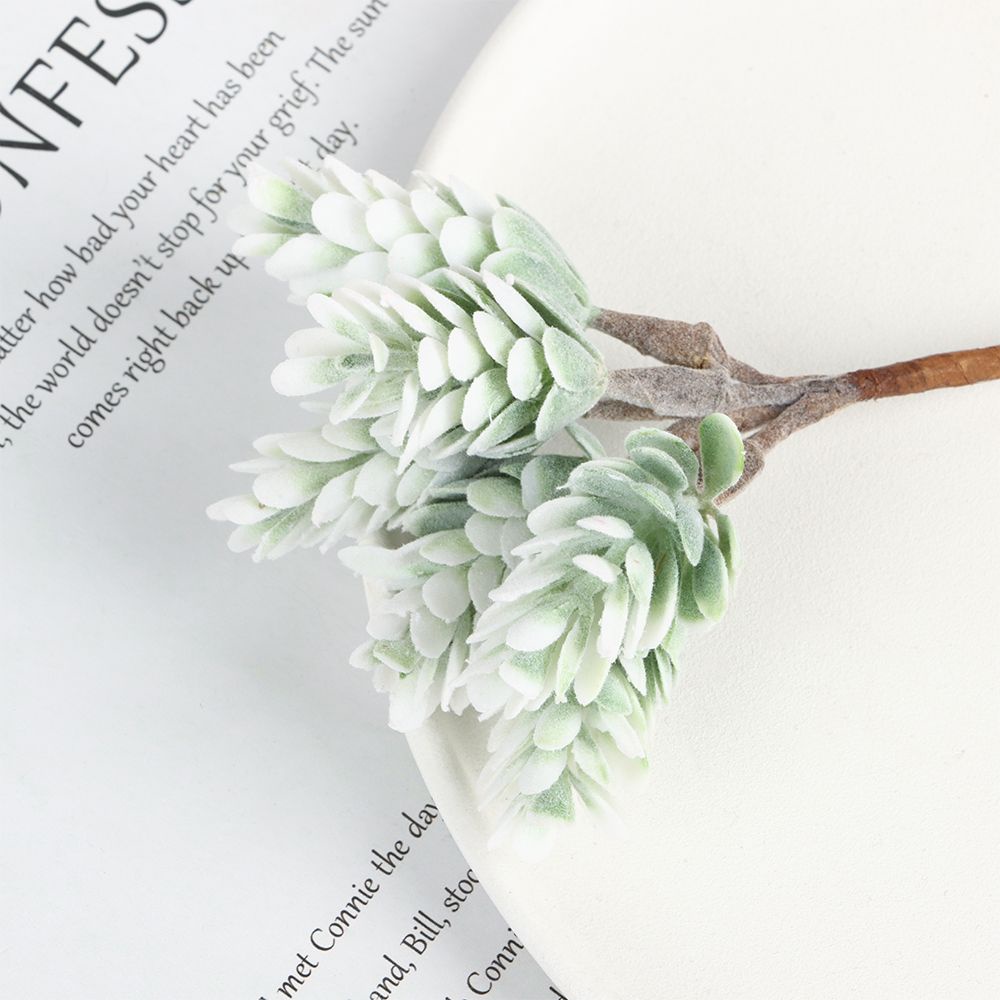 Nhánh Cây Thông Nhân Tạo 6 Đầu Trang Trí Nội Thất/Tiệc Cưới/Giáng Sinh Nhiều Màu Sắc