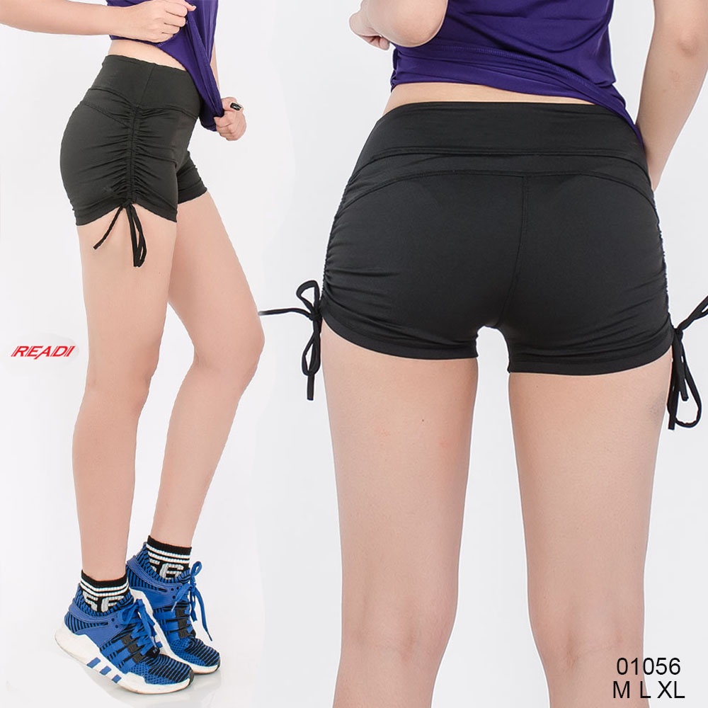 Quần short tập gym nữ Readi rút dây hông, quần tập gym nữ ngắn - 01056