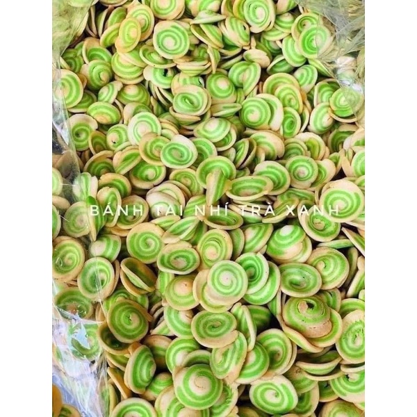 Bánh Tai heo nhí vị trà xanh giòn thơm ngon