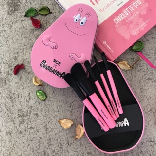 ( Bộ cọ trang điểm 5 món hộp thiết Barbapapa